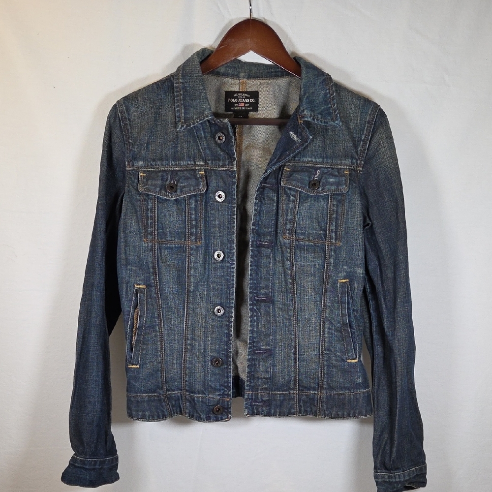 Vintage Polo Ralph Lauren Women's Mariela Demin Jacket Made In Mexico Size M